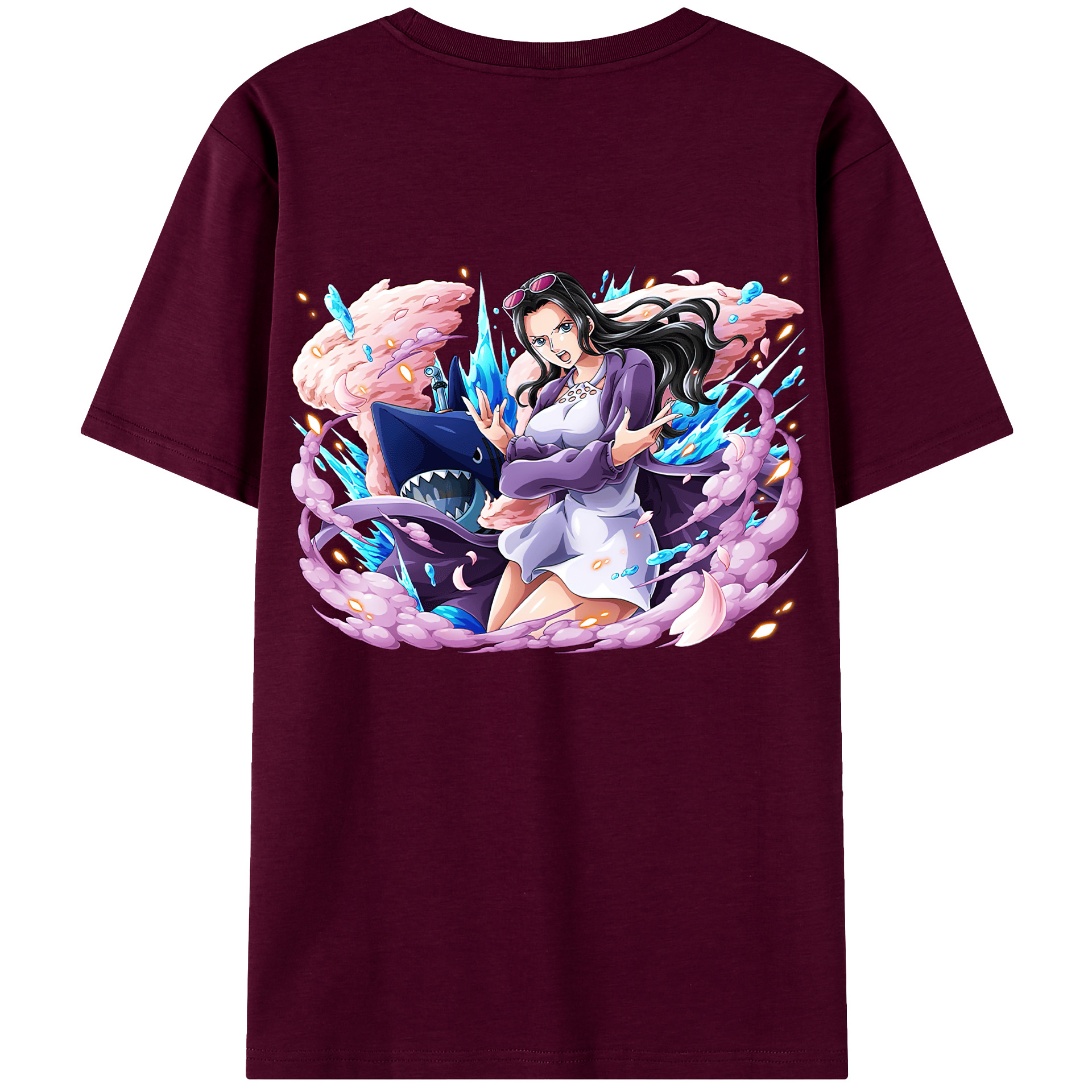 ワンピース ニコ・ロビン ONE PIECE Nico Robin レディース半袖Tシャツ(バックプリント)